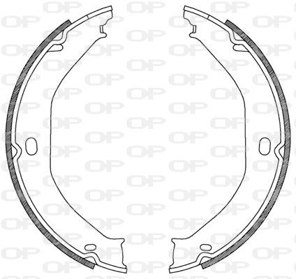 OPEN PARTS stabdžių trinkelių komplektas BSA2183.00